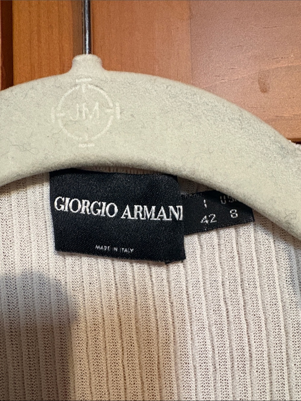 Theory Cream Ribbed Button-Front Cardigan - Picture 2 of 7